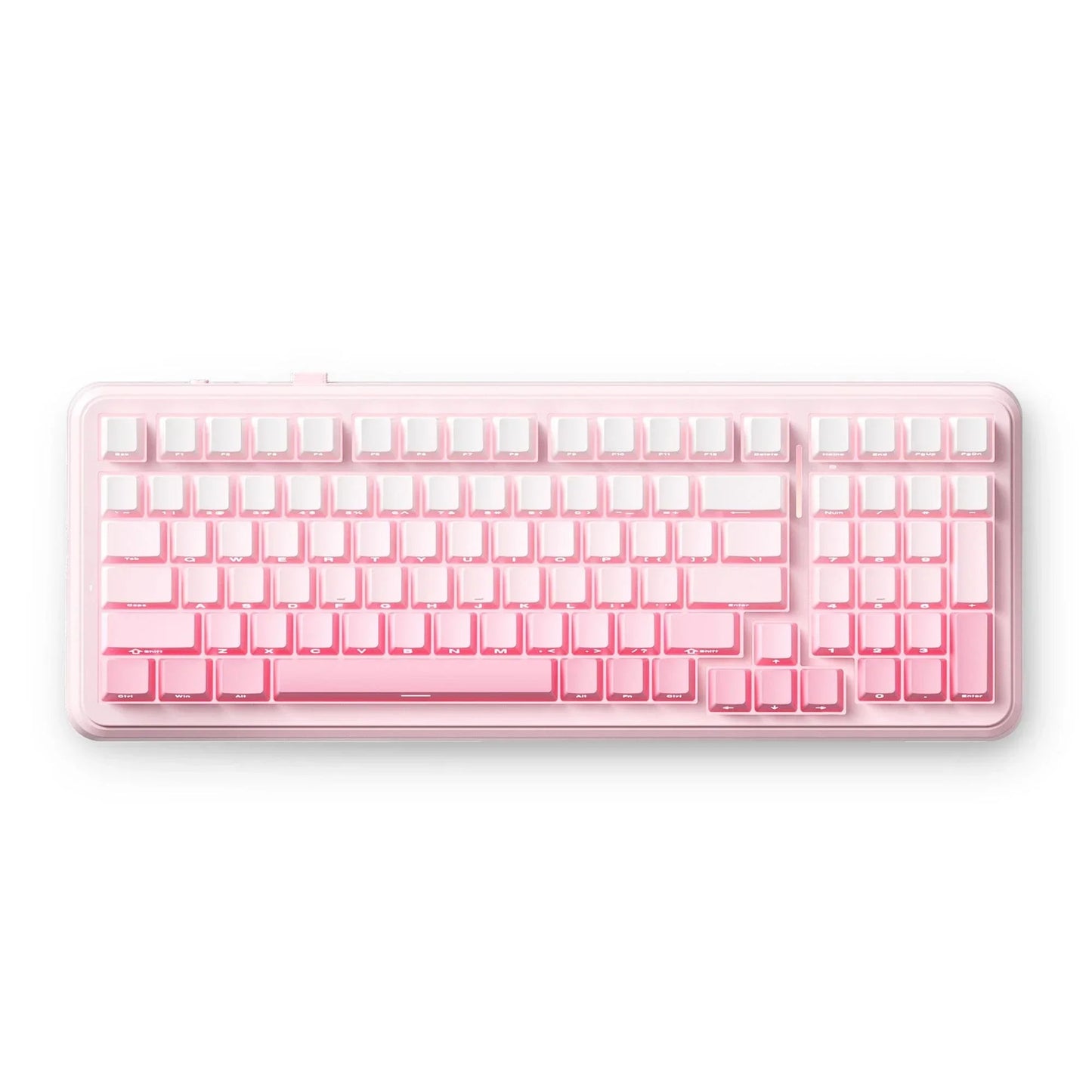 Mchose k99 v2 wireless meccanica rosa, tastiera da gioco (layout americano)