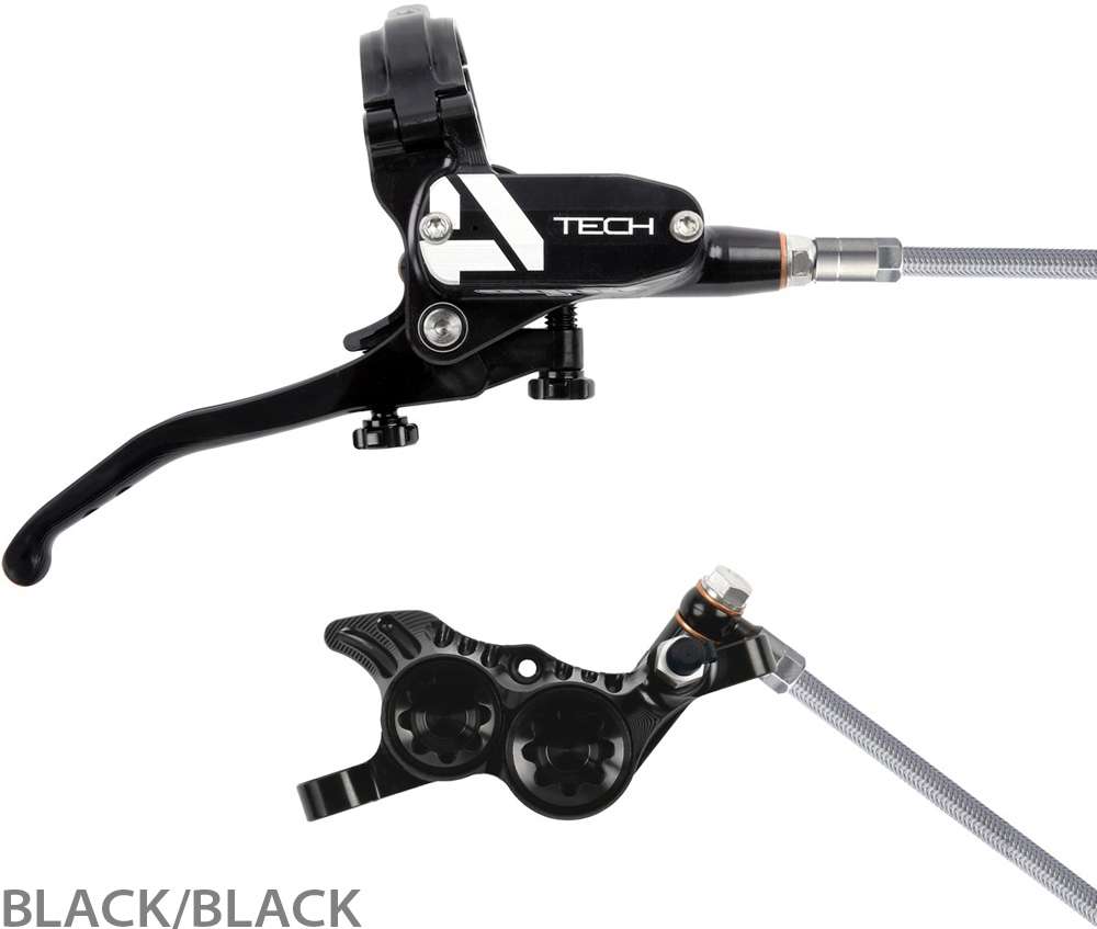 Freno a disco in treccia d'acciaio Hope Tech 4 V4 - leva destra