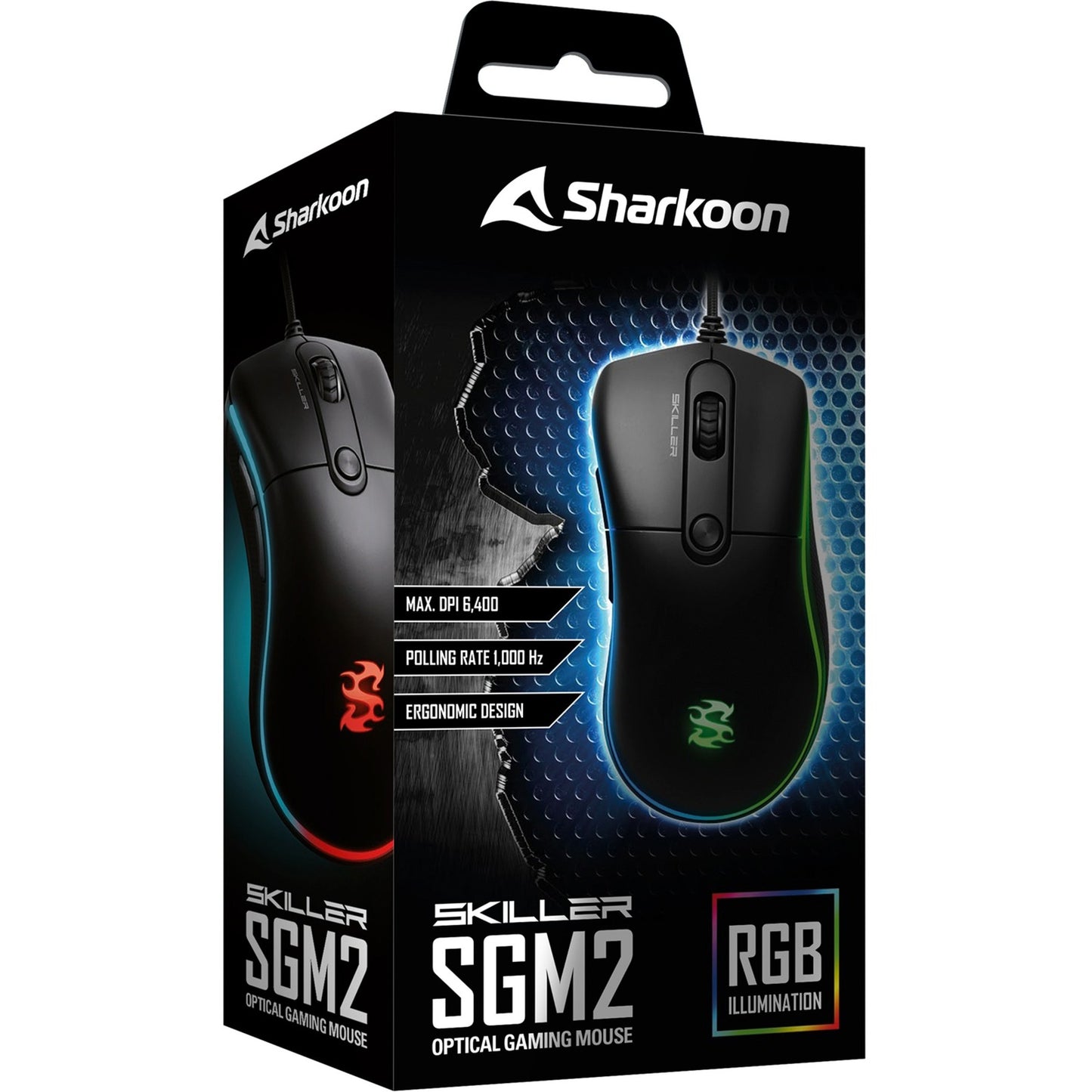 Sharkoon Skiller SGM2 Mouse da gioco ottico