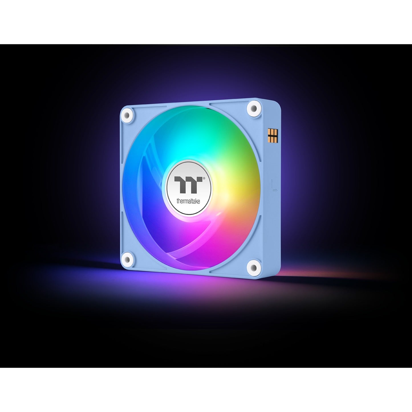 Thermaltake ct120 ex argb sync ventola di raffreddamento per PC hydrangea blue (pacchetto da 3 ventole) ventole per case (azzurro, 3 pezzi, 120 x 120 x 25 mm, pwm)