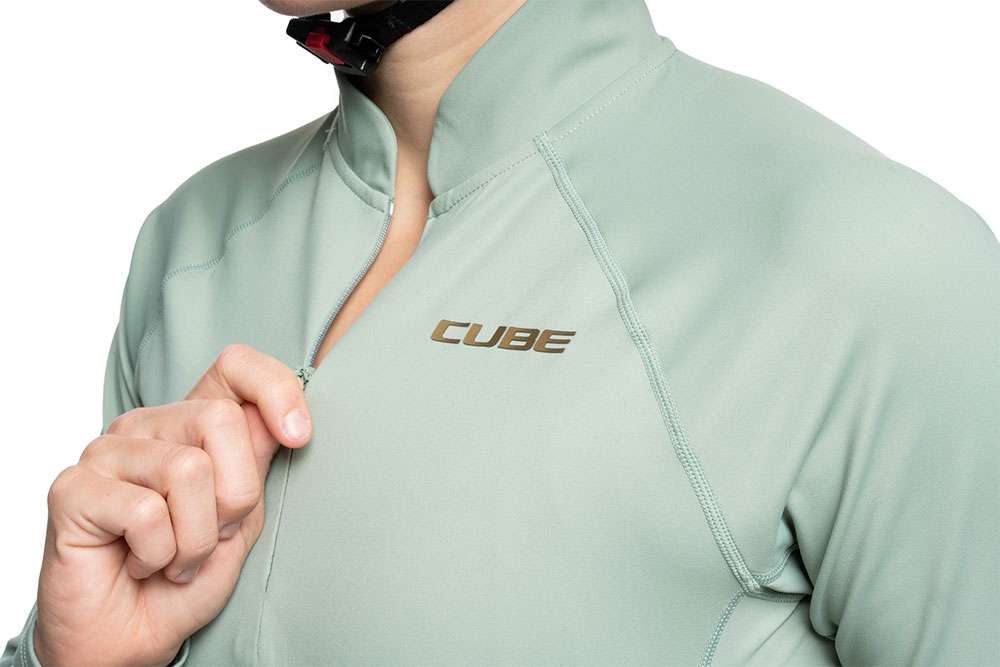 Cube half zip - maillot de manga larga para mujer