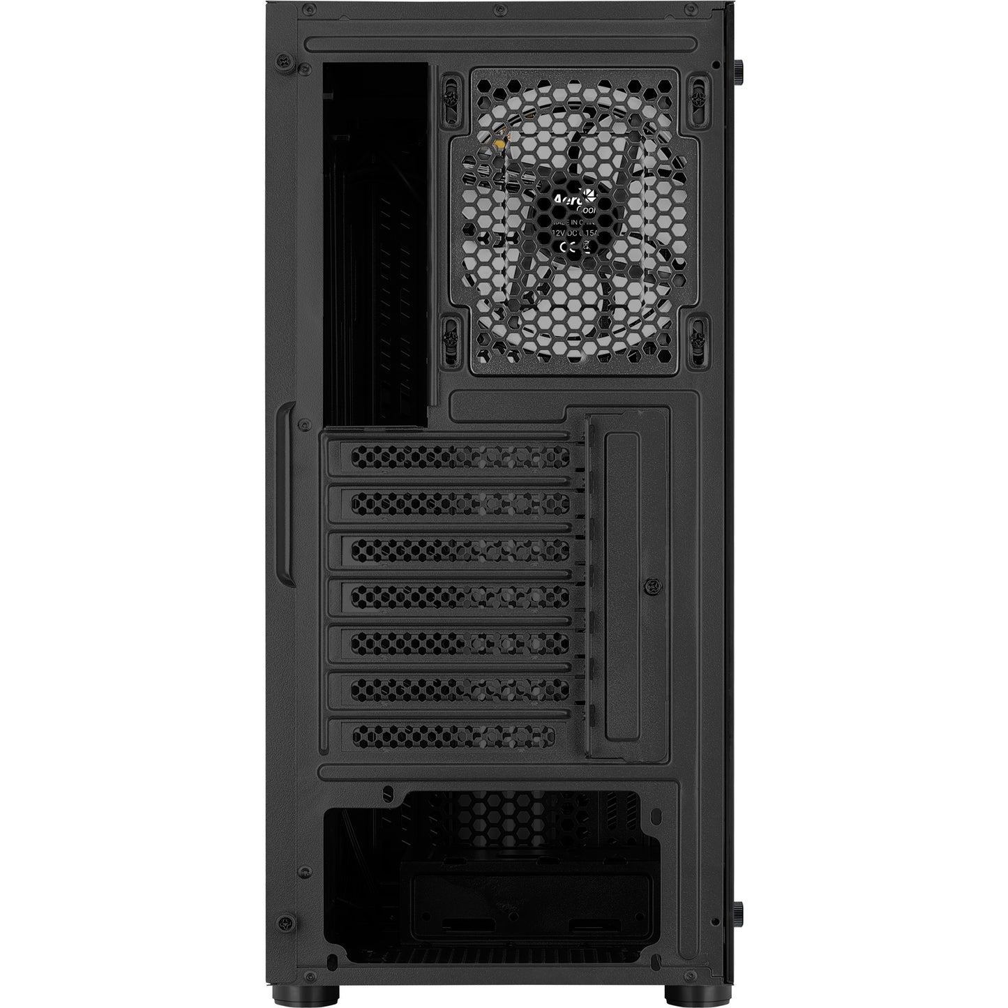 Aerocool prime v2 midi tower behuizing (zwart | 2x usb-a | rgb | window)
