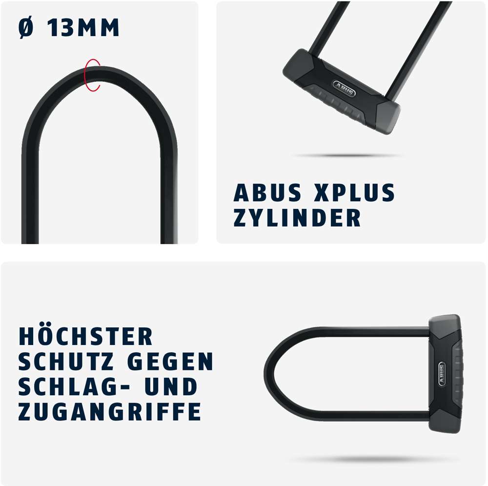 Abus u-locks granit x-plus 540 seguridad sin soporte