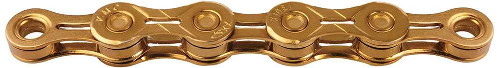 Catena di biciclette KMC x10el Gold TI-N a 10 velocità