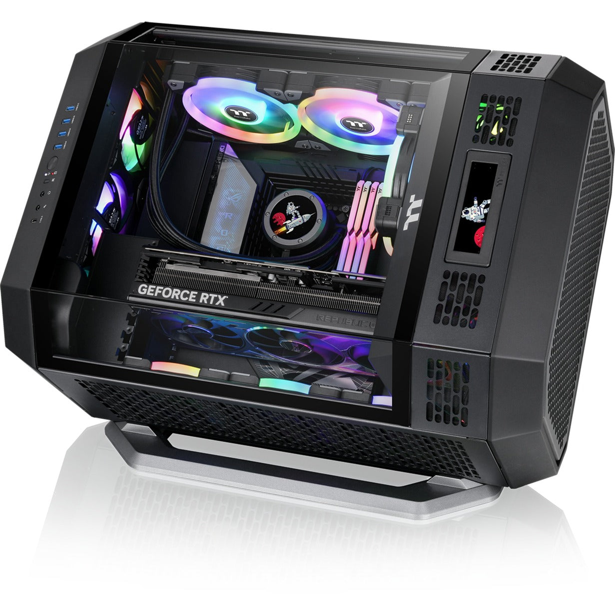 Custodia midi tower Thermaltake the tower 600 (nera | 4x USB-A | 1x USB-C | vetro temperato)