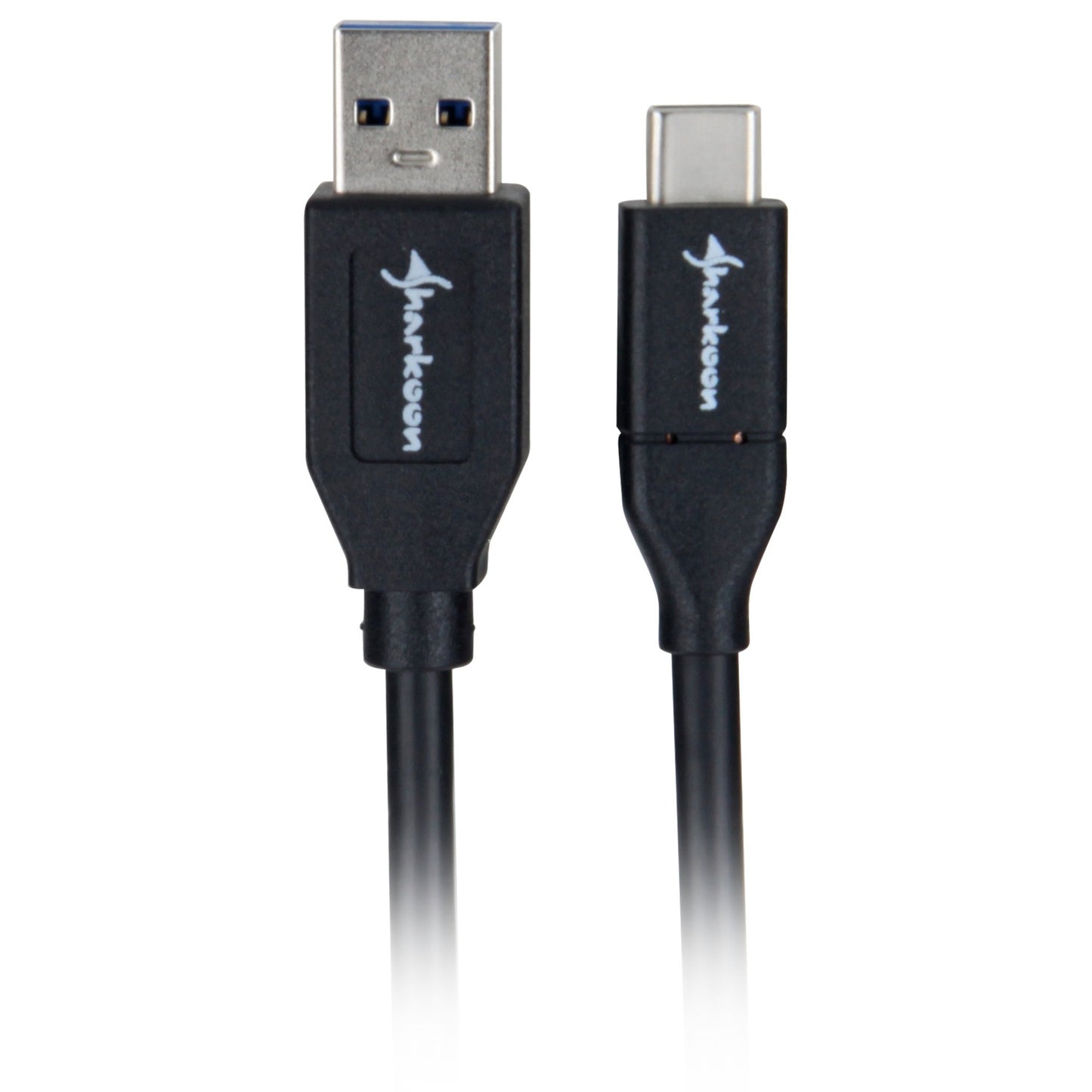 Sharkoon usb 3.1 gen 2-a > usb-c kabel (zwart, 1 meter)