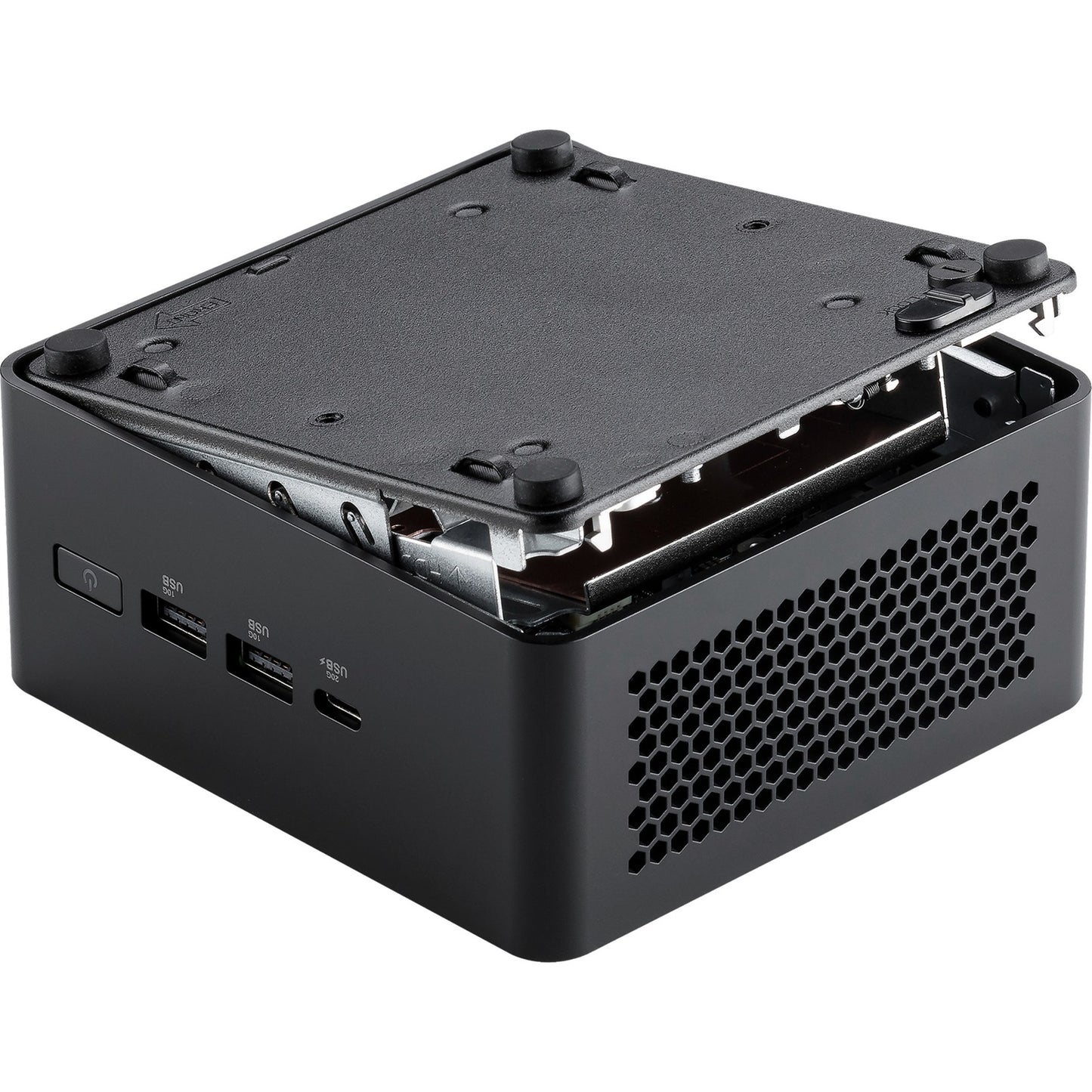 Asus nuc 14 pro tall kit rnuc14rvhi300002i barebone (zwart | core 3 100u | intel graphics)