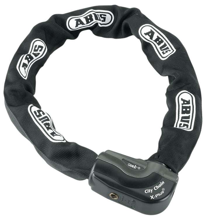 Abus Granit City Chain x -Plus 1060 85 - Art3, 10 mm de espesor, negro - 85 cm - Localización de bicicletas