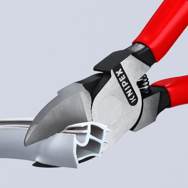 Alicates de corte lateral Knipex para plástico | recubierto de plástico | 160mm - 7201160