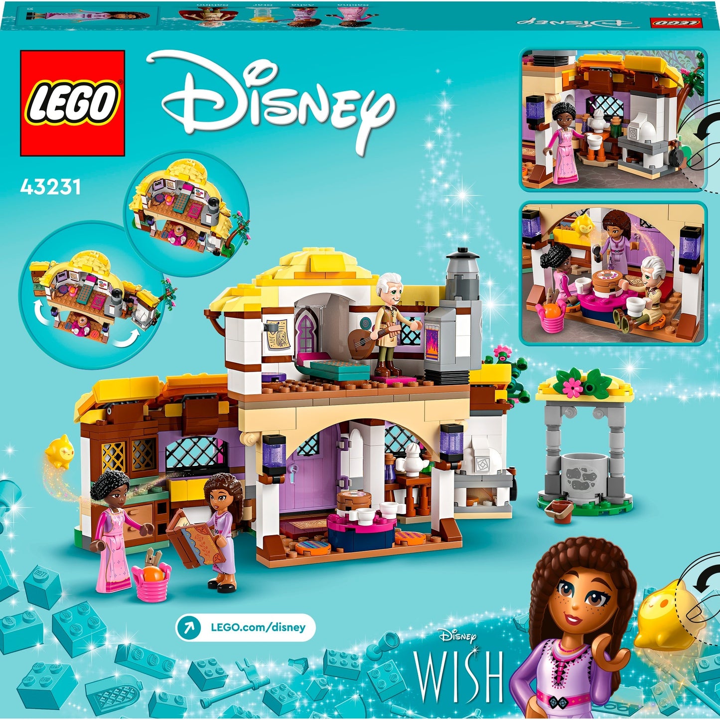 Lego disney - asha's huisje constructiespeelgoed (43231)