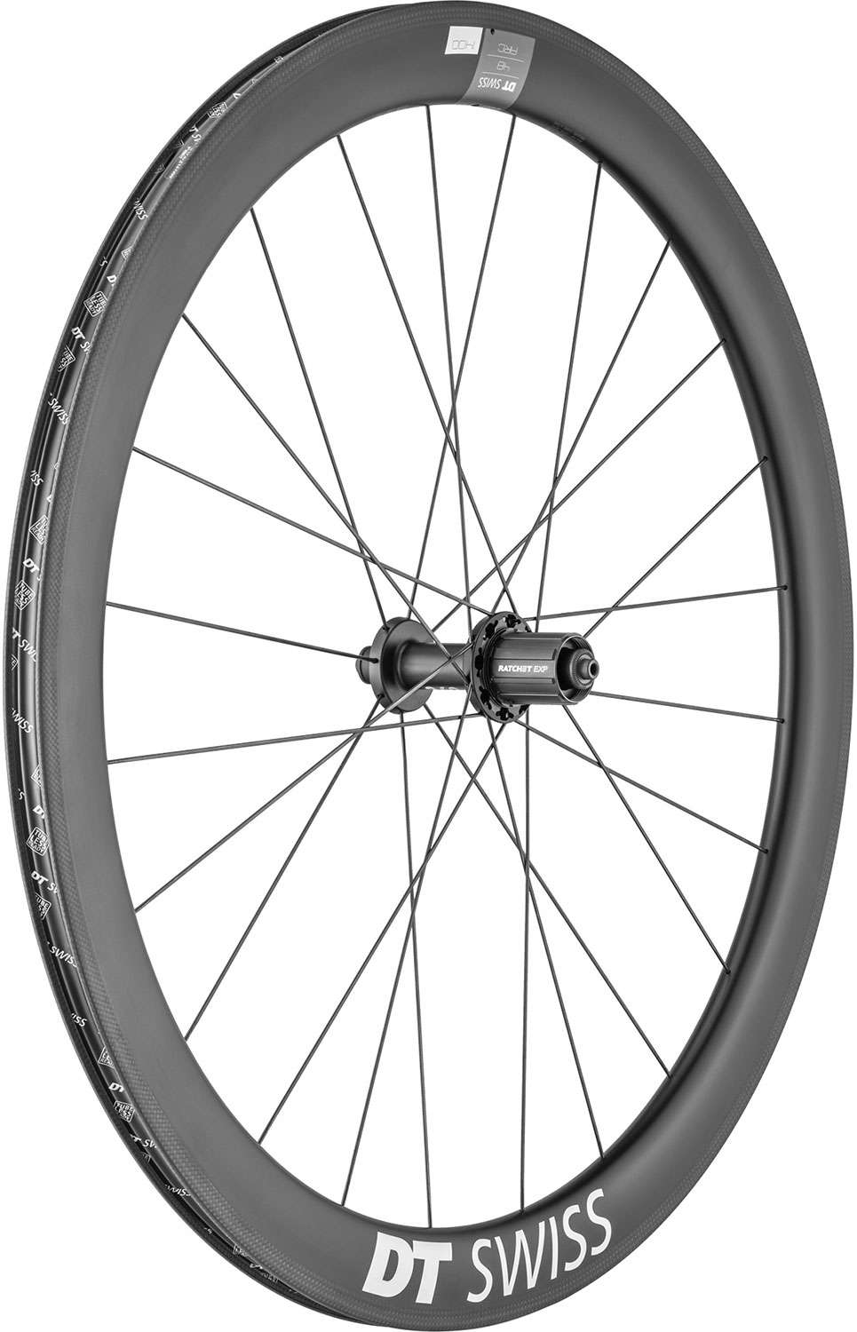Ruota posteriore in carbonio DT Swiss Arc 1400 Dicut® 48 28 Shimano HG