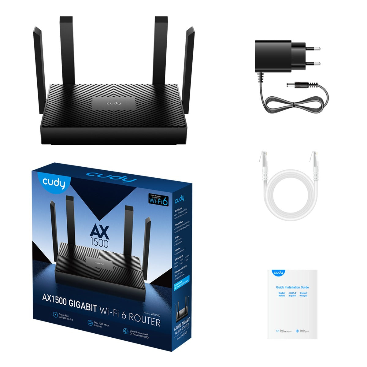 CUDY AX1500 GIGABIT Wi-Fi 6 router