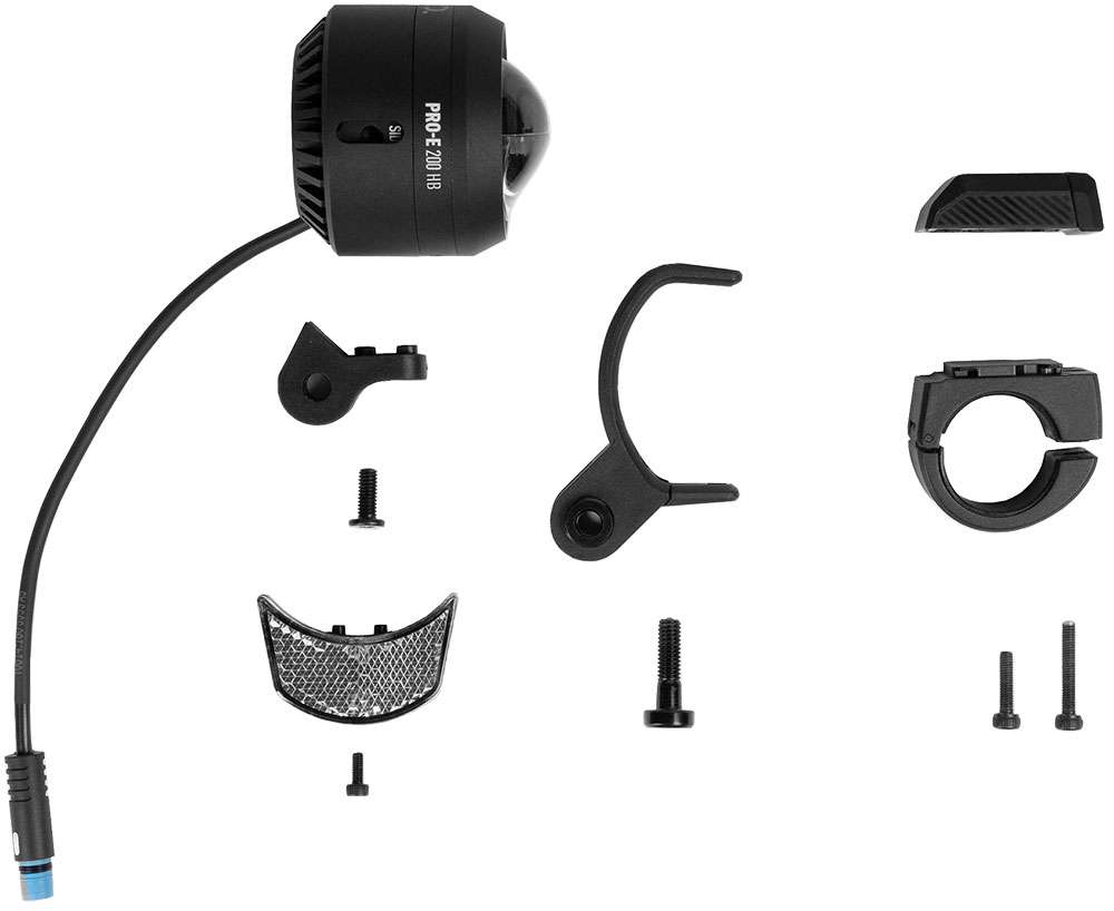 Bicicleta eléctrica con luz delantera Acid pro-e 200 high beam x-connect