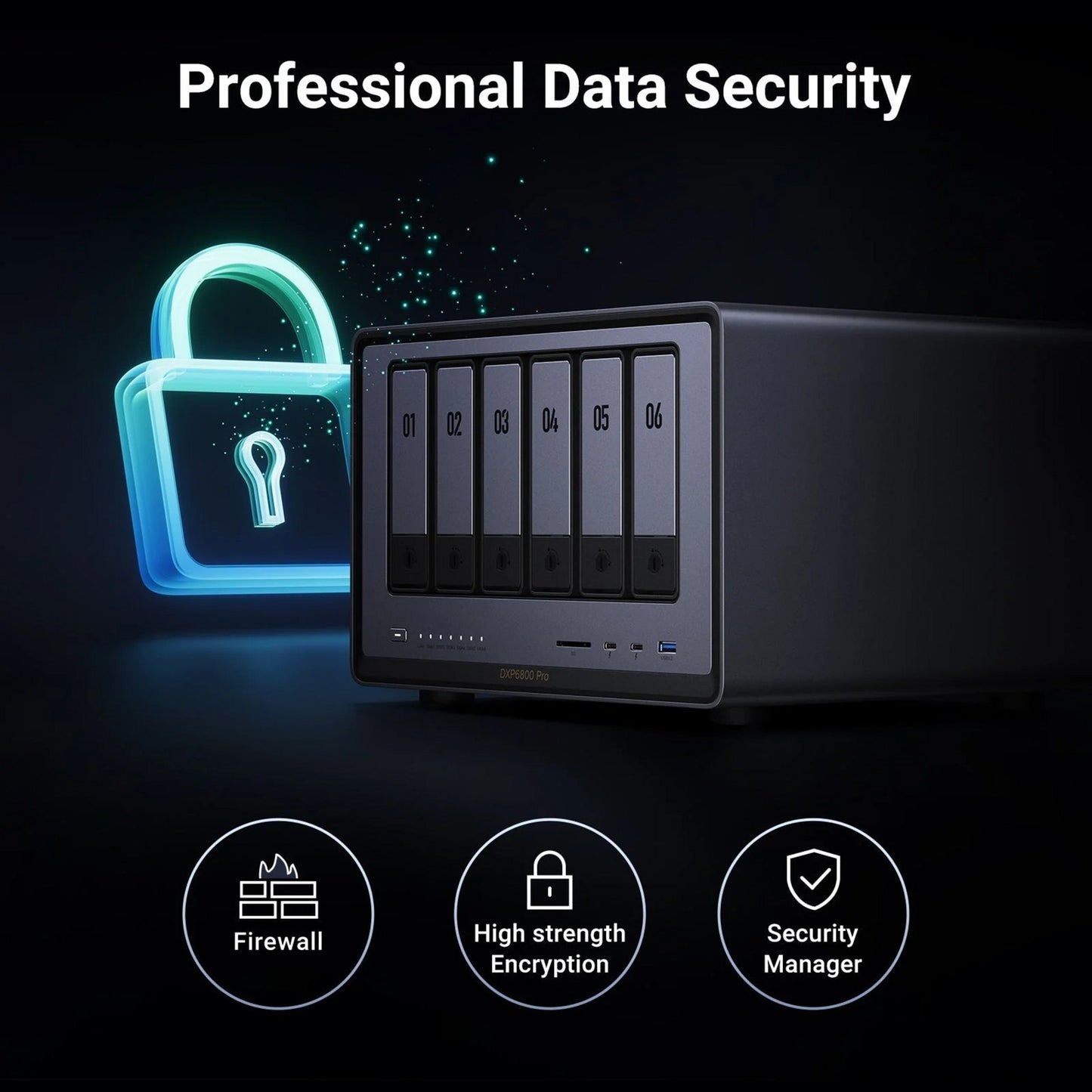 Ugreen nasync dxp6800 pro (grigio, 2x 10 GB, HDMI, Thunderbolt 4 (40 GB s))