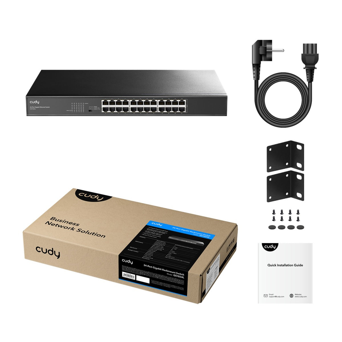 Switch non gestito Cudy Gigabit a 24 porte (nero)