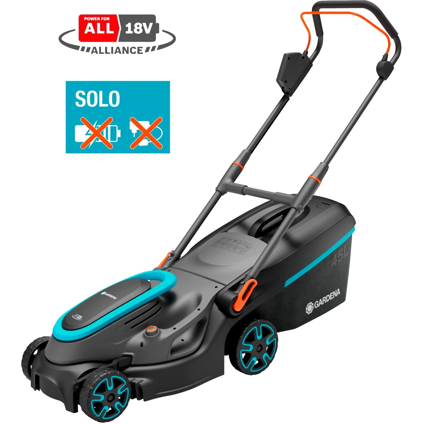 Gardera Accugrashaaier Powermax 37 36V P4A Solo