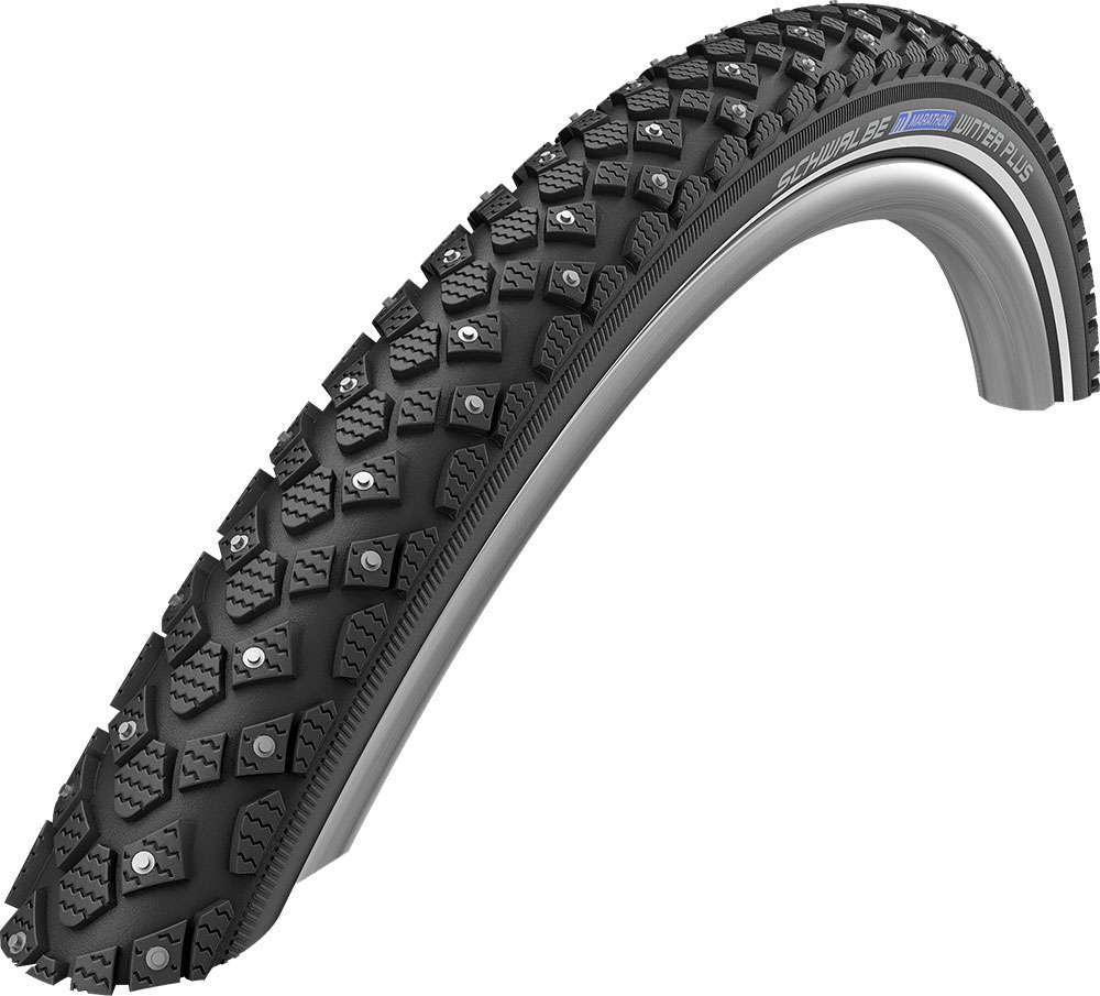 Schwalbe Tire 20-1.60 (42-406) Marathon Winter Plus Perf.zw Refelección