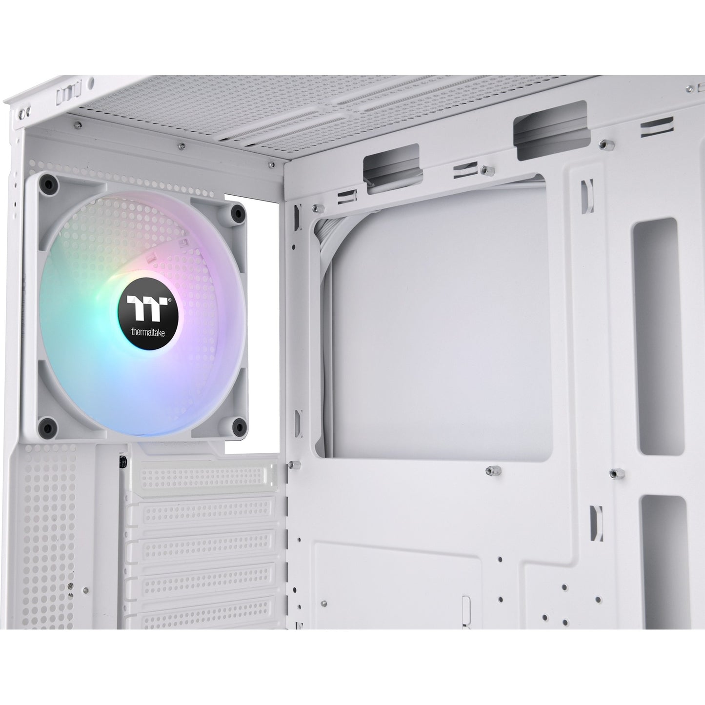Thermaltake view 270 tg argb - snow midi tower behuizing (wit | 2x usb-a | 1x usb-c | rgb | tempered glass)