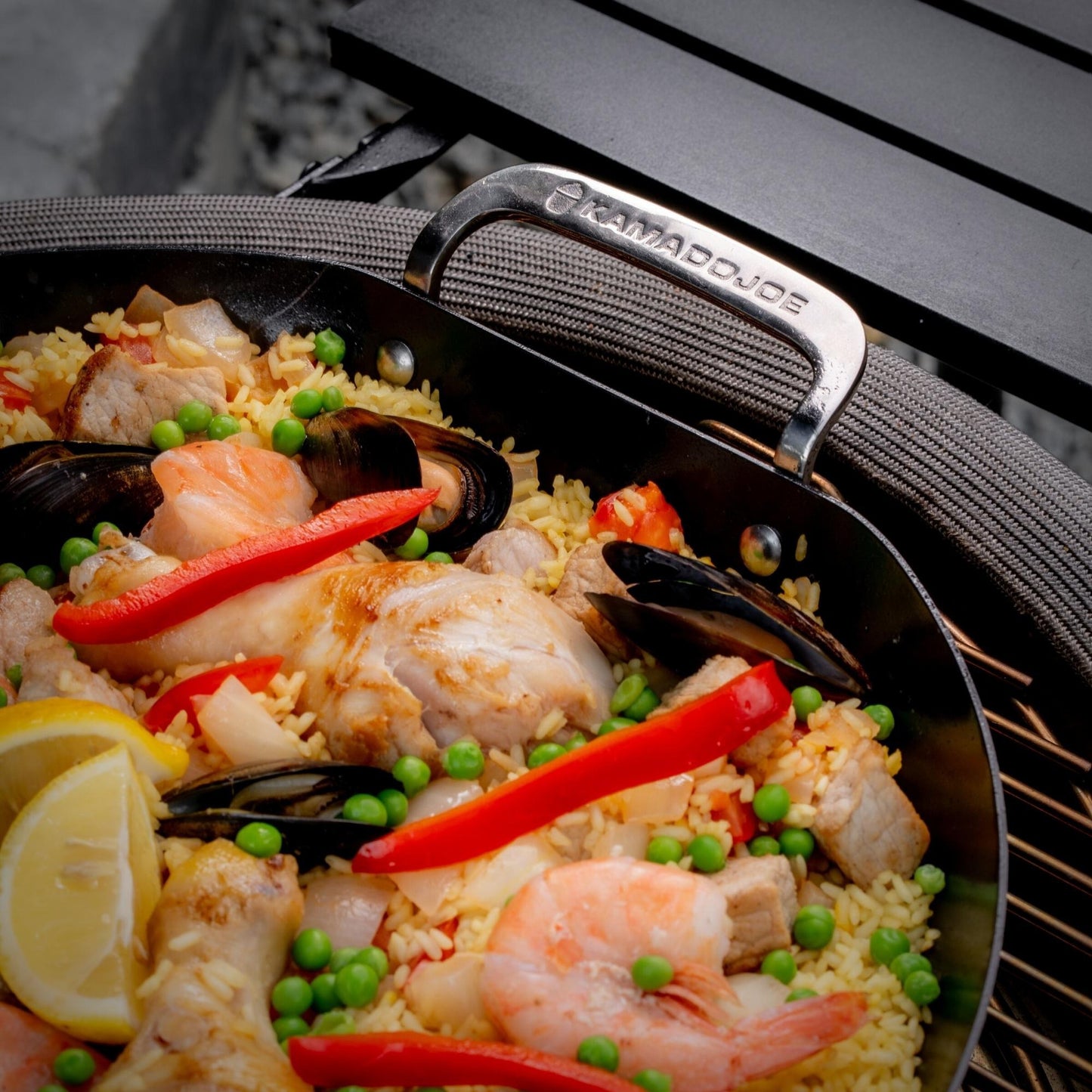 Kamado Joe Pork Paella Pan