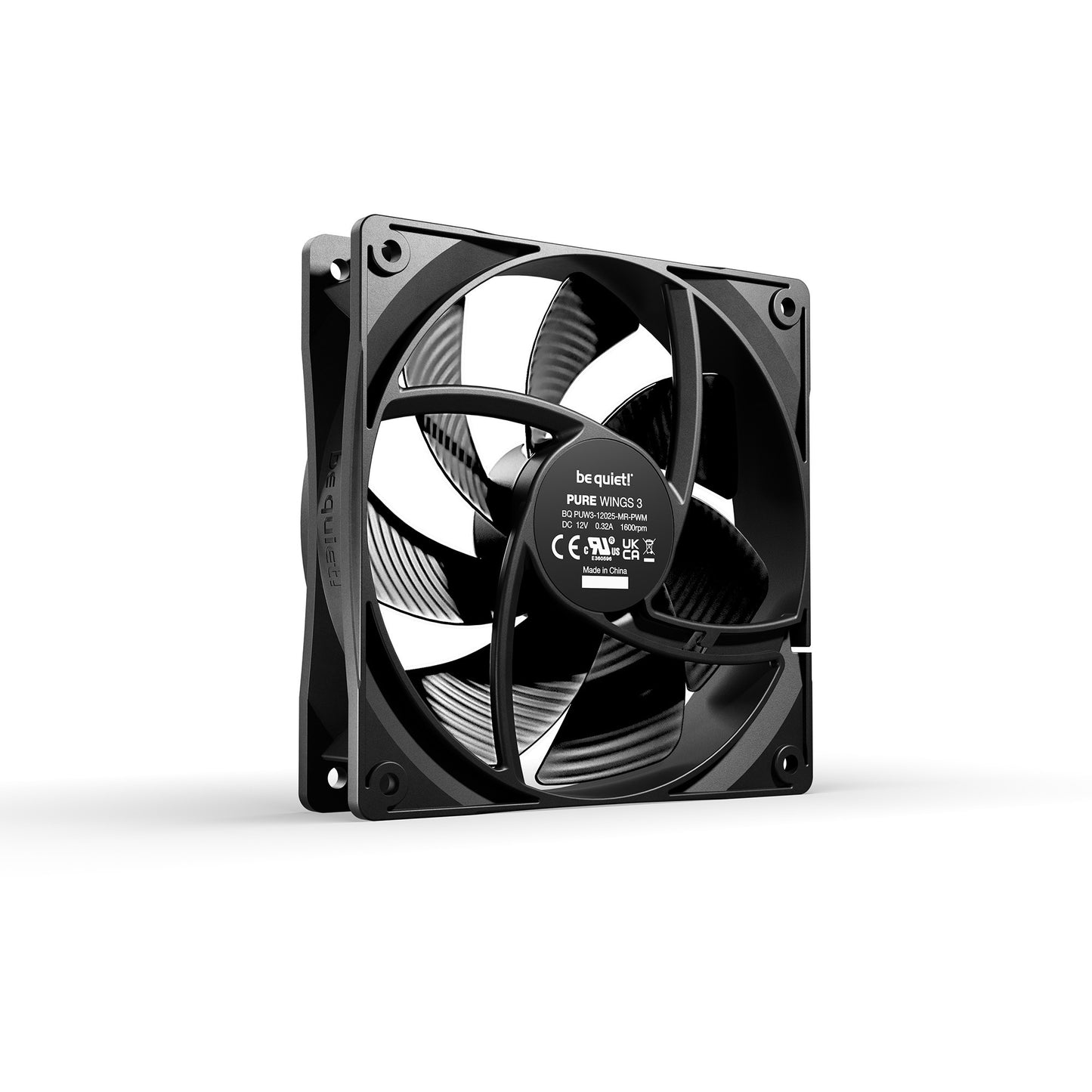 Silenzio! ventole pure Wings 3 (nero, 3 pezzi, 120 x 120 x 25 mm, pwm)