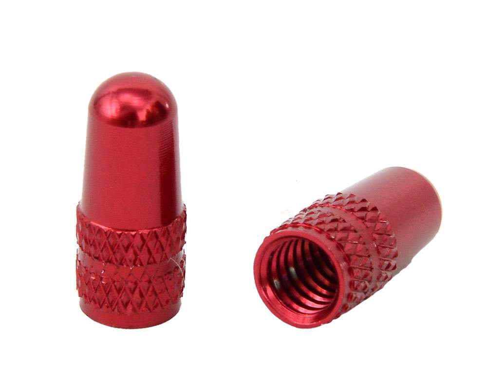 Radón 1 par de tapones de válvula rojos
