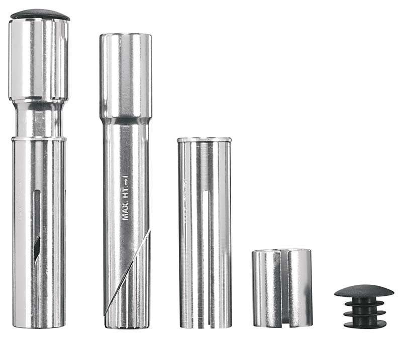 Ergotec Stem Adaptator Plumber para 1 + 1 1 8 horquillas con plateado de alambre