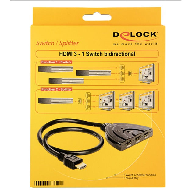 Delock HDMI 3> 1 interruptor