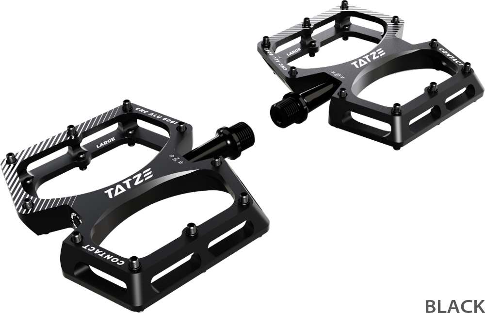 Pedales de plataforma tatze contact cnc mtb grandes
