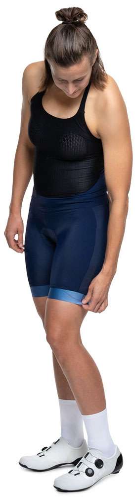 Cube road xc artline - pantaloncini con bretelle da donna con fondello