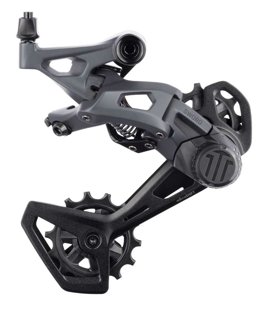 Deragliatore posteriore Microshift Sword 2x10 velocità lungo