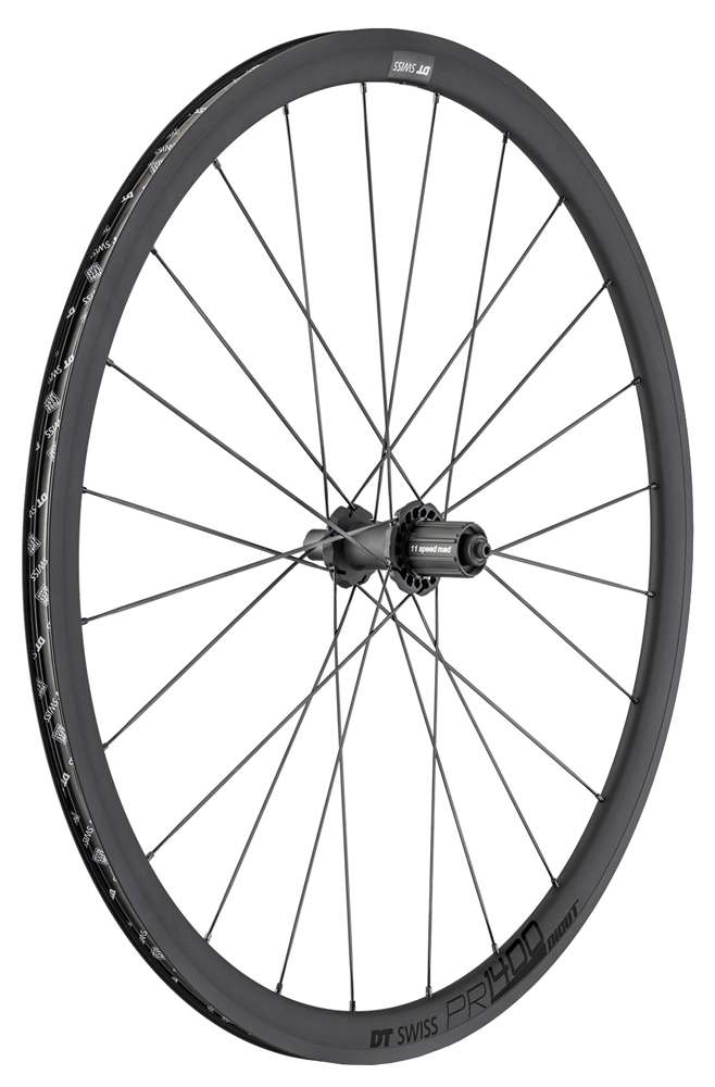 Rueda trasera dt swiss pr 1400 dicut oxic clincher 32mm