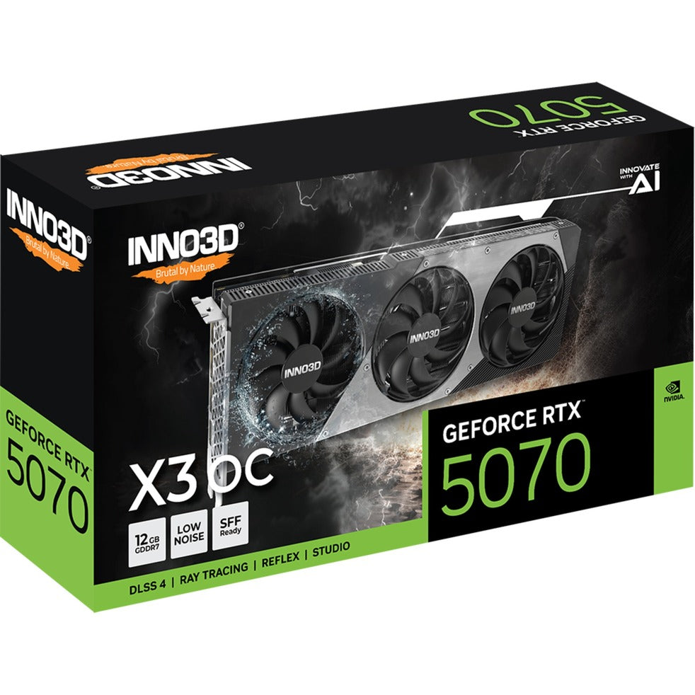 Inno3d N50703-12D7X-195064L GeForce RTX 5070 X3 OC, 12 GB, GDDR7, 192 bits, 28 Gbps, 672 GB S, 650W