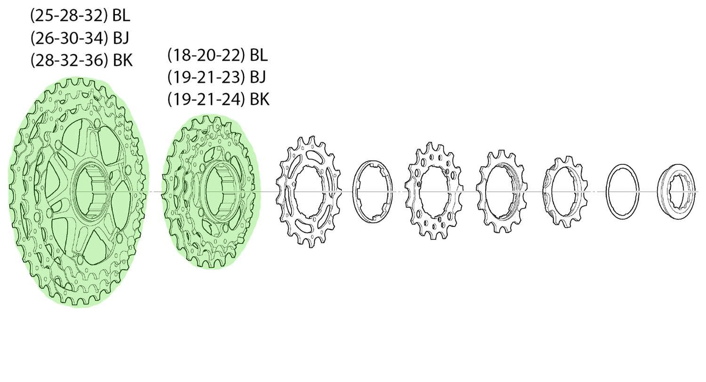Unidad de piñón Shimano para cs-m771-10