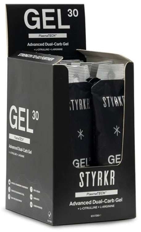 Scatola Styrkr gel30 gel energetico a doppio carb 12er