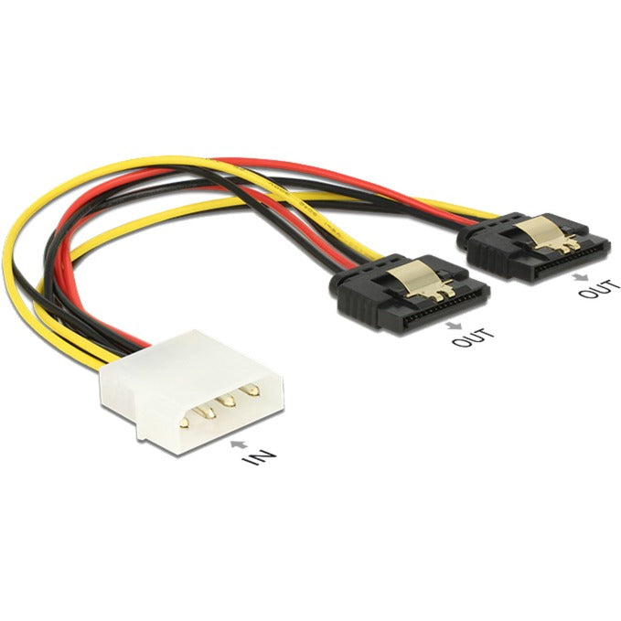 Maschio a 4 pin Delock Molex> 2 x sata 15 pin