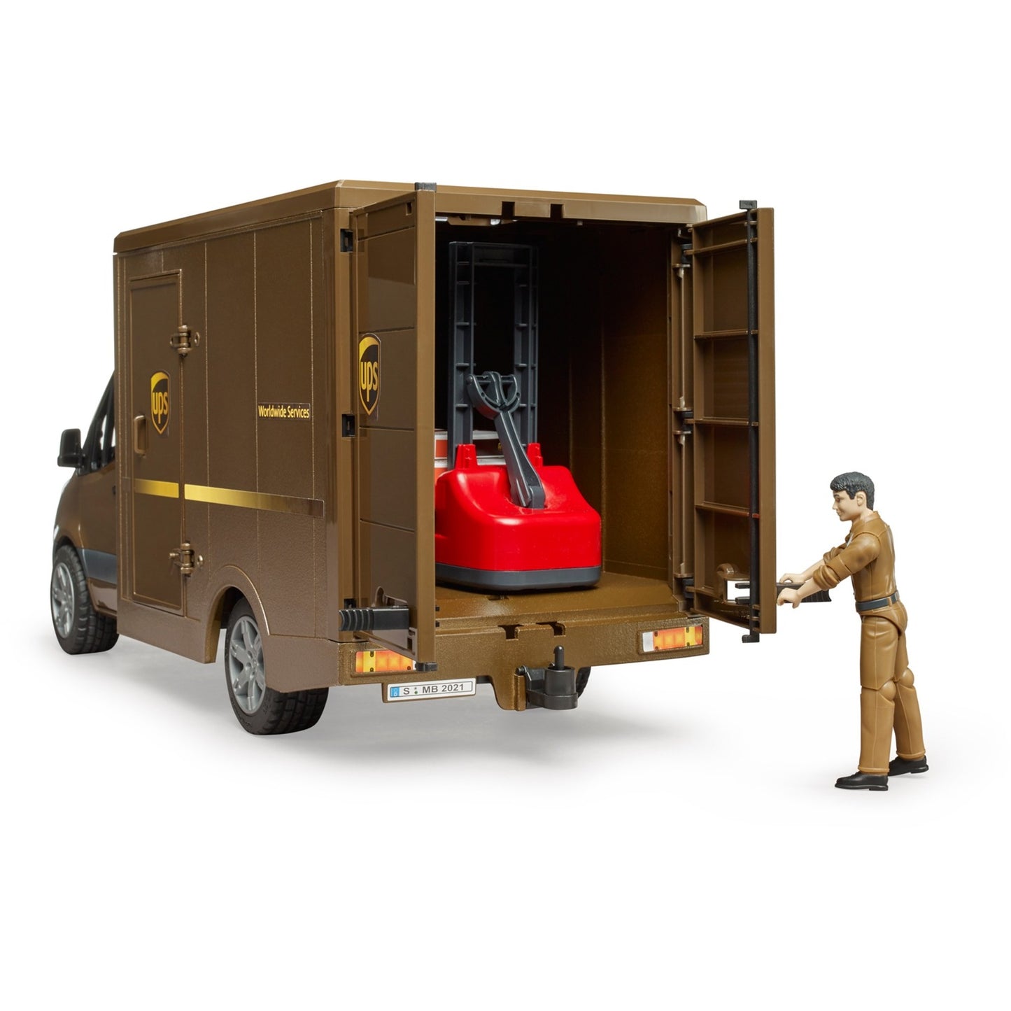 Bruder MB Sprinter Ups con driver e accessori