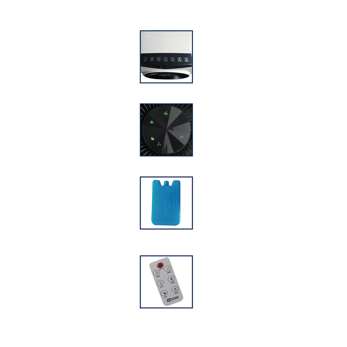 Termozeta airzeta ice turbo 110 luchtkoeler air cooler (wit zwart, tzaz110)