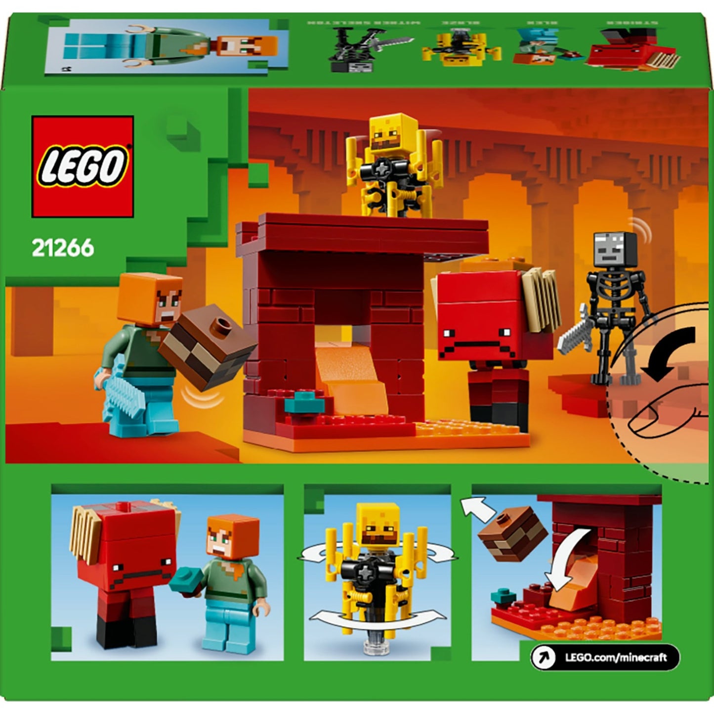 Lego Lego Minecraft 21266 La lava in giro nel Nether