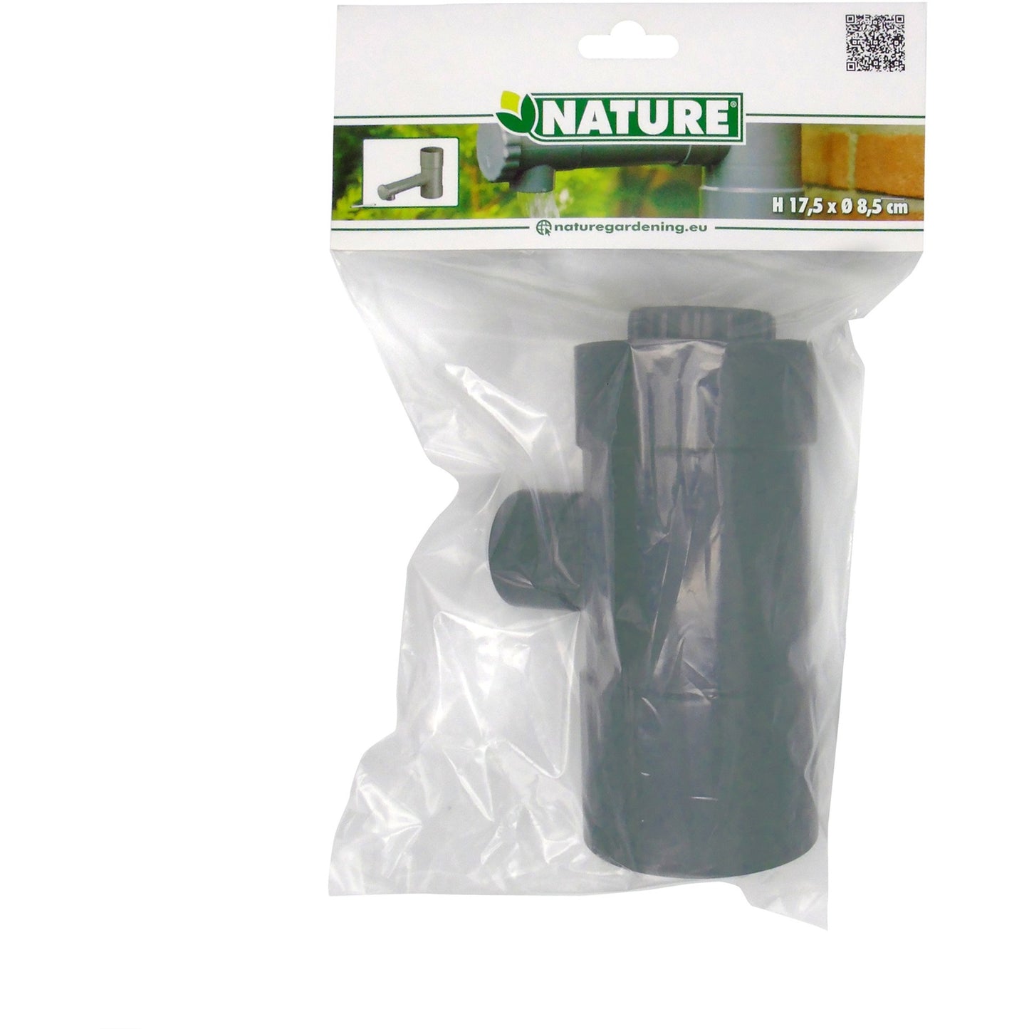 Nature regentonvulautomaat met instelbare doorvoer waterkraan (grijs)