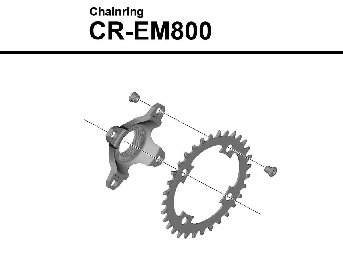 Plato Shimano pasos cr-em800