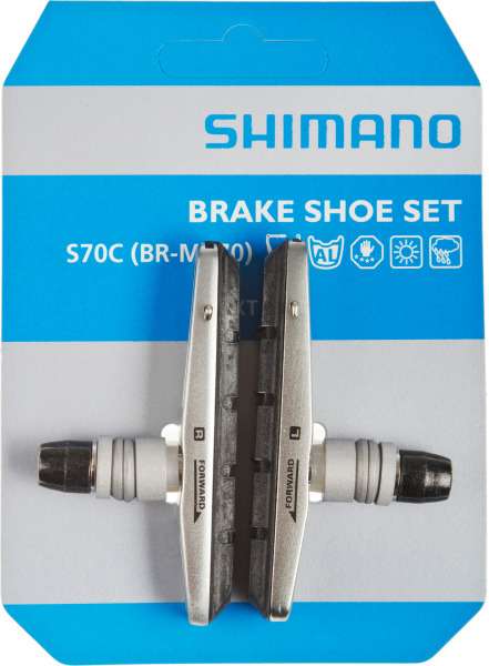 Shimano Velgrem Block Set S70C V-Brake Silver