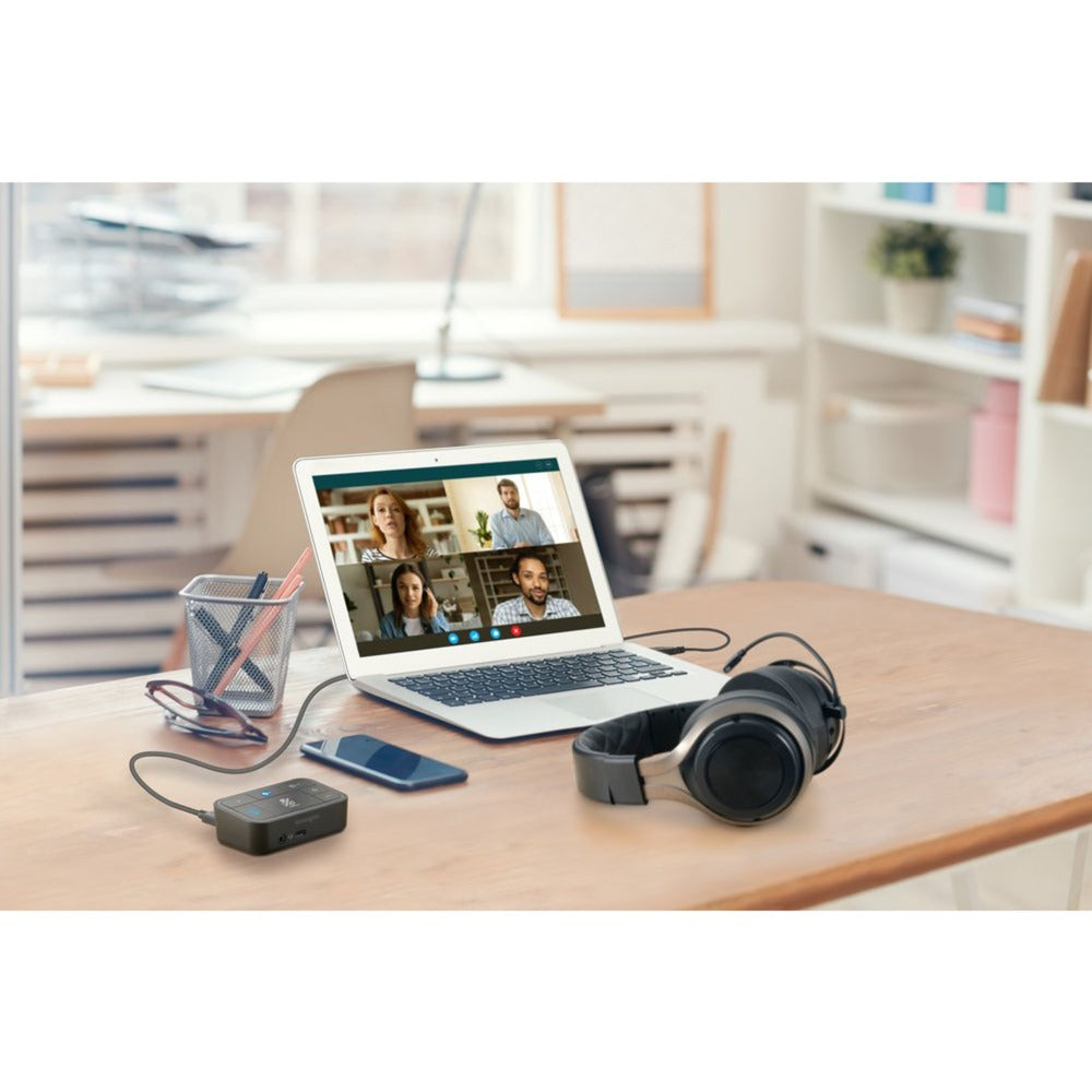Kensington universal 3-in-1 pro audio headset switch (bluetooth, usb, 3,5mm audio)