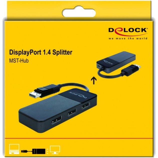 Delock DisplayPort 1.4 in> 3x DisplayPort