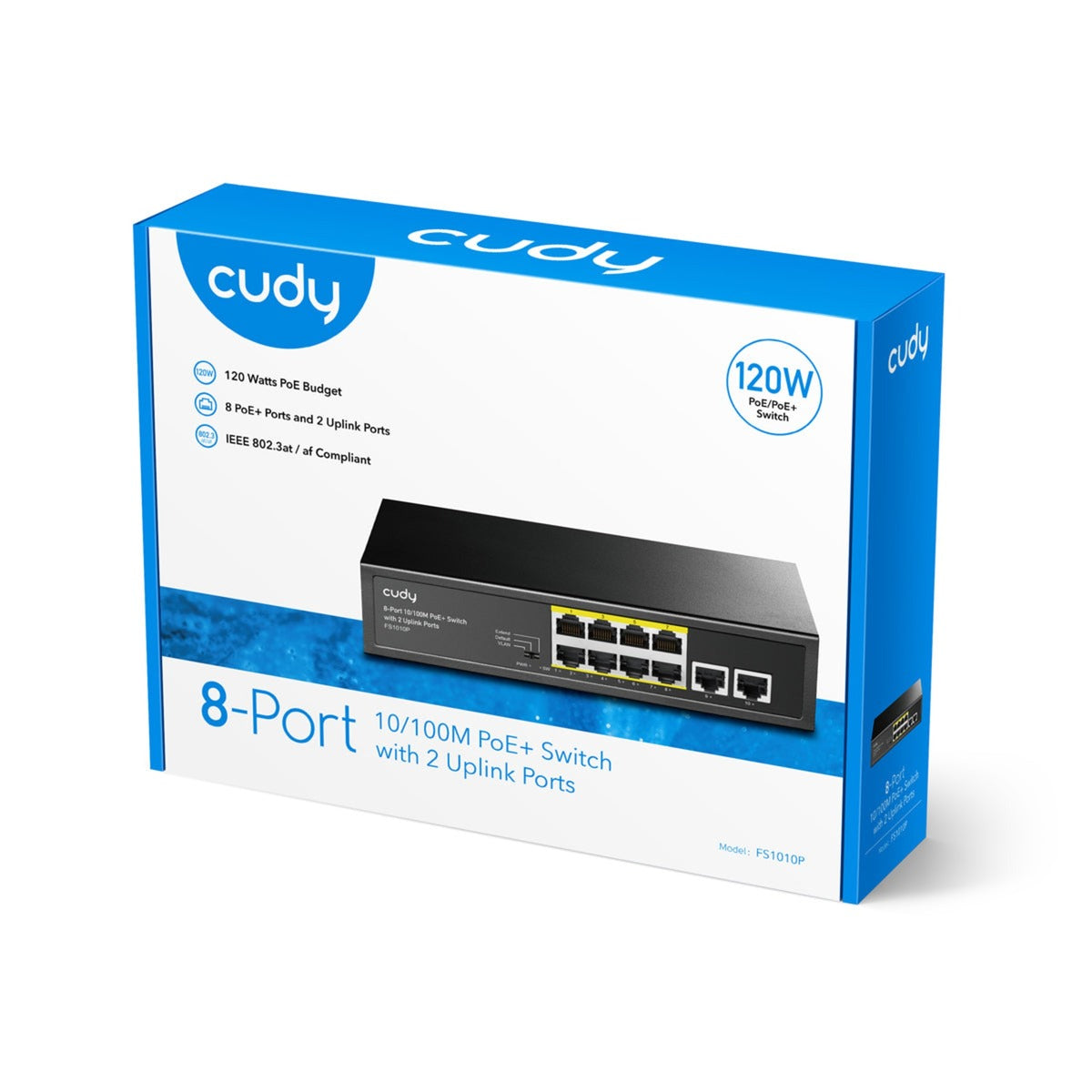 Cudy 8-puerto 10 100m Poe+ Switch