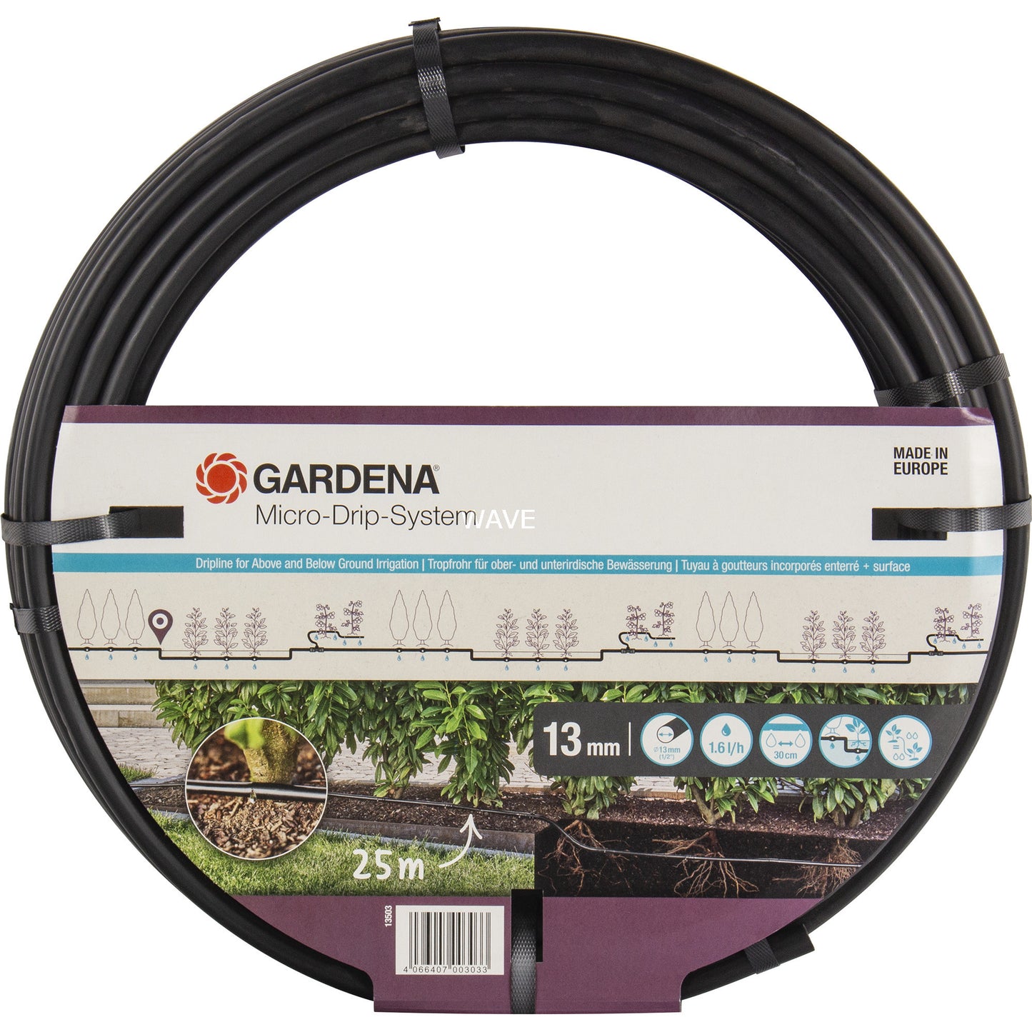 Gardena Drop Tube per cespugli o siepi (25 m)