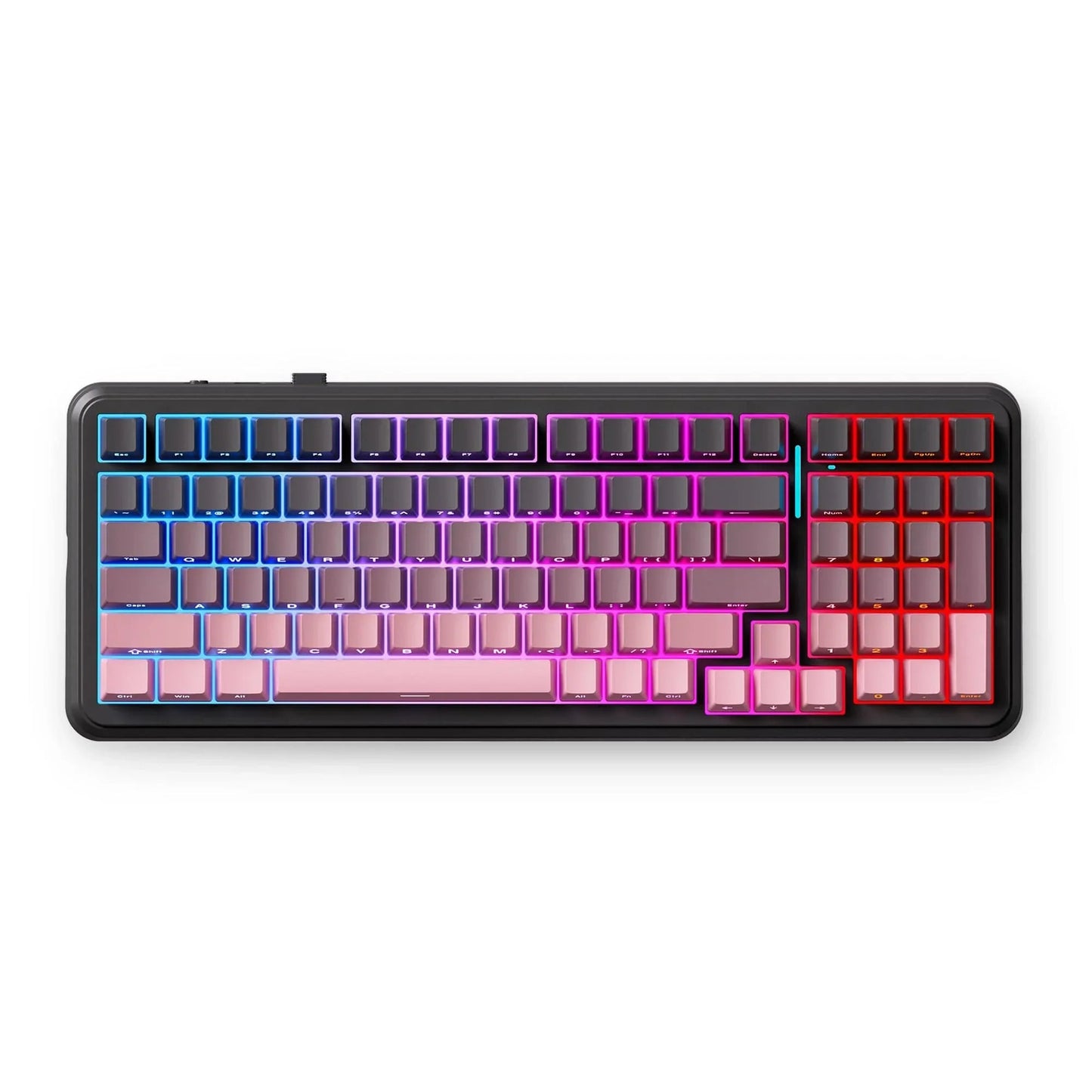 Mchose k99 v2 wireless meccanica nera, tastiera da gioco (layout americano)
