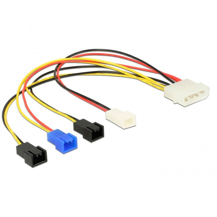 Cavo nutrizionale delock molex a 4 pin maschio> 4 x 2 pin ventola