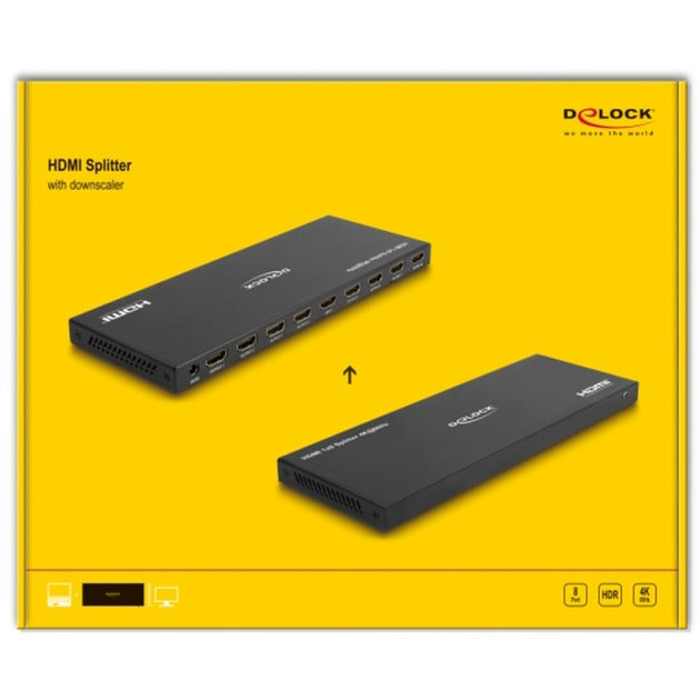 Delock HDMI Splitter 1x hdmi in> 8x hdmi out, 4k 60Hz