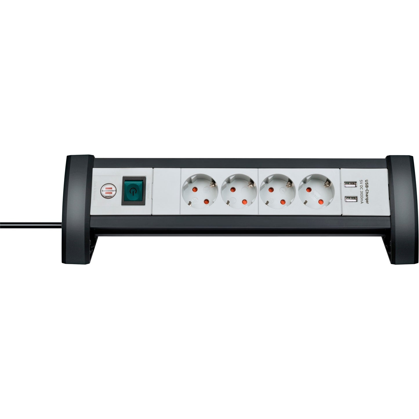 Brennenstuhl Premium Office-Line Socket 4 volte + 2x USB