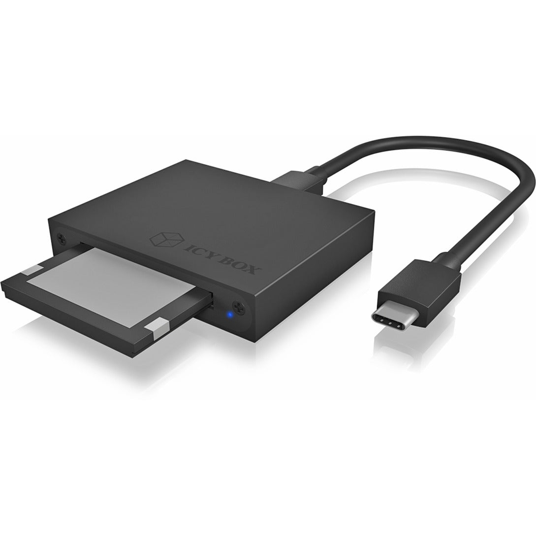 Icy box ib-cr402-c31 card reader kaartlezer (zwart, usb-c 3.2 (10 gbit s))